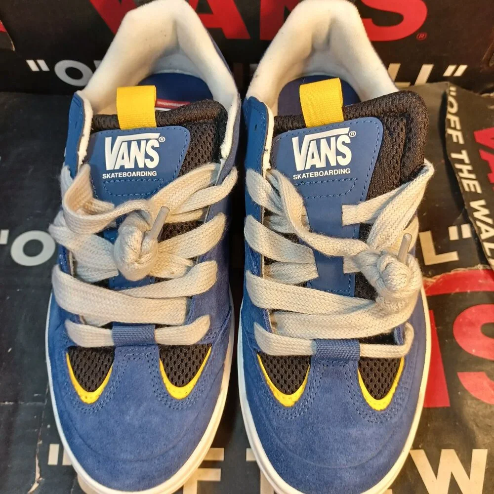 Vans Men's 7/Women's 8.5 Skate Mixxa Navy/Grey Skateboarding Shoes VN000CUYY27